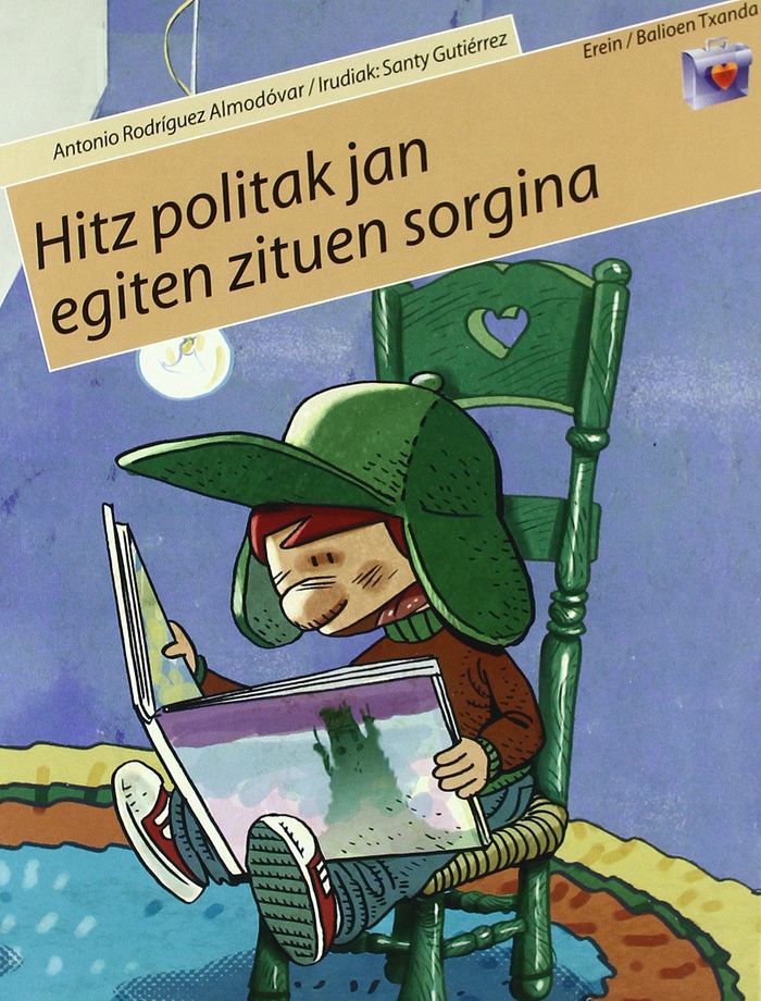 Couverture du livre « HITZ POLITAK JAN EGITEN ZITUEN SORGINA », librairie Les Contes Infusés à Corte
