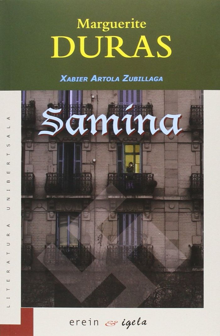 Couverture du livre « SAMINA » de Duras, Margarita, librairie Les Contes Infusés à Corte