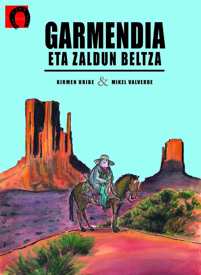 Couverture du livre « GARMENDIA ETA ZALDUN BELTZA » de Uribe, Kirmen, librairie Les Contes Infusés à Corte