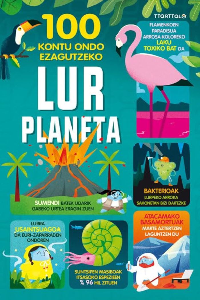 Couverture du livre « 100 KONTU ONDO EZAGUTZEKO LUR PLANETA » de Xxx, librairie Les Contes Infusés à Corte