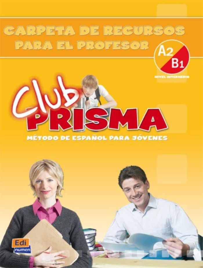 Couverture du livre « CLUB PRISMA A2 B1 CARPETA DE RECURSOS », librairie Les Contes Infusés à Corte