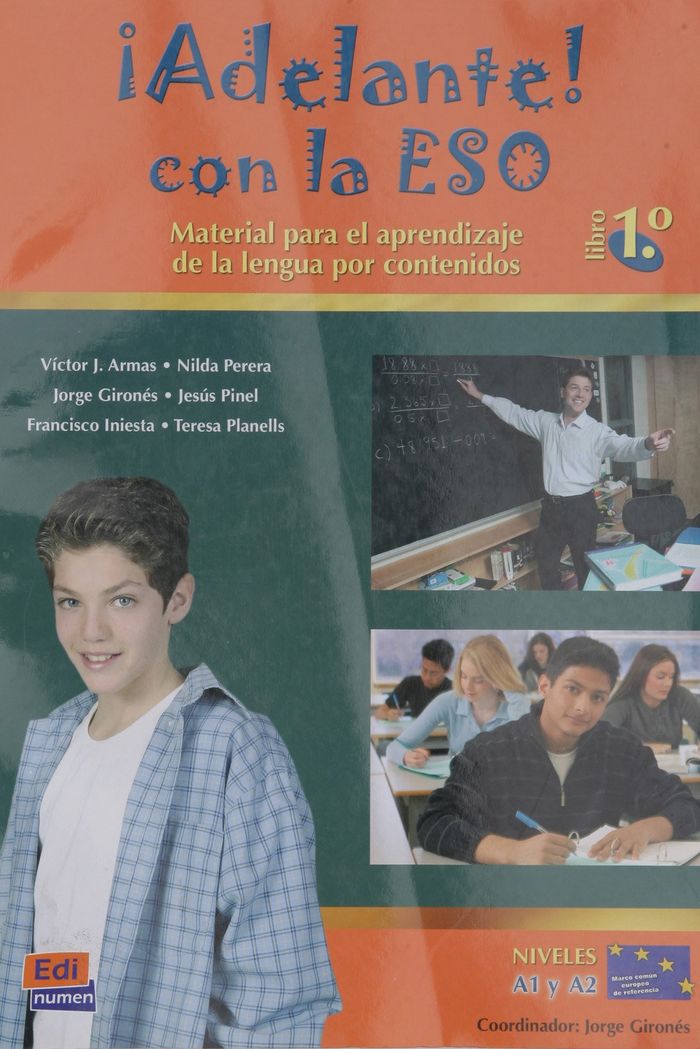 Couverture du livre « ADELANTE! CON LA ESO 1.  - LIBRO DEL ALUMNO » de Collectif, librairie Les Contes Infusés à Corte