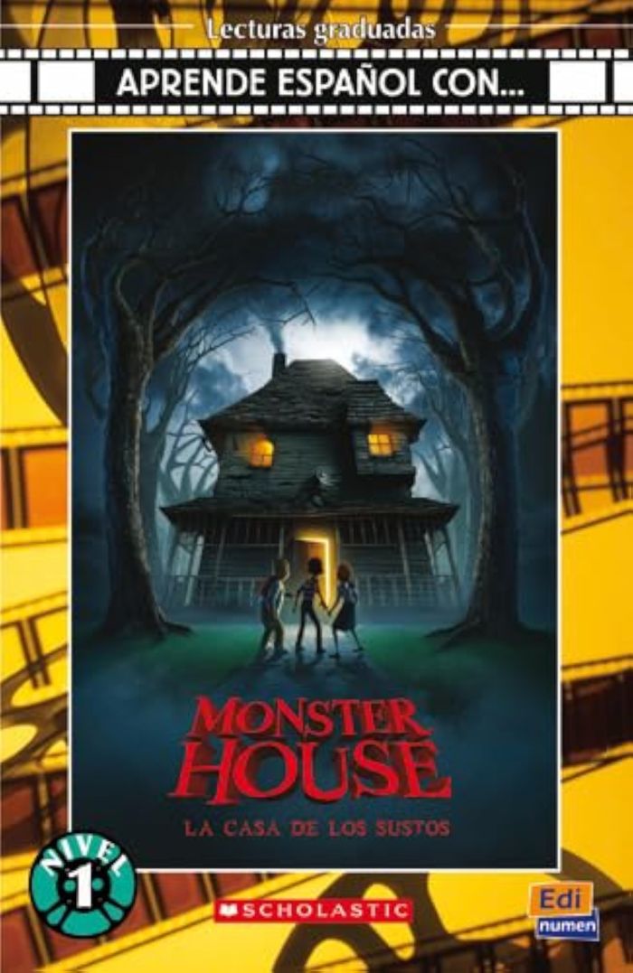 Couverture du livre « MONSTER HOUSE LA CASA DE LOS SUSTOS », librairie Les Contes Infusés à Corte