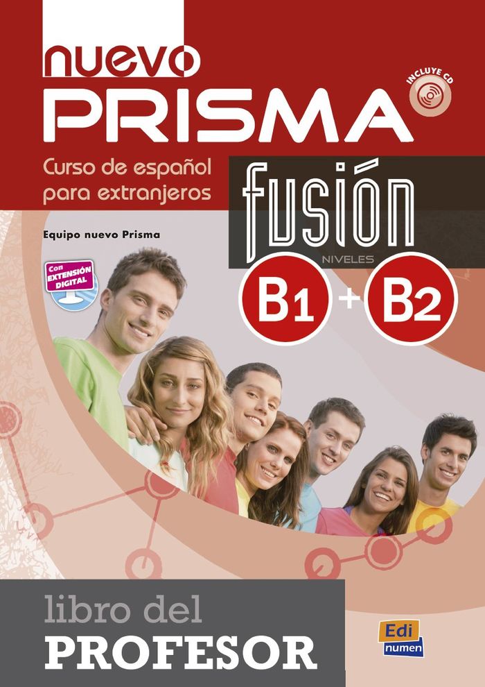 Couverture du livre « NUEVO PRISMA FUSION B1+B2, - LIBRO DEL PROFESOR » de Prisma Equipo, librairie Les Contes Infusés à Corte