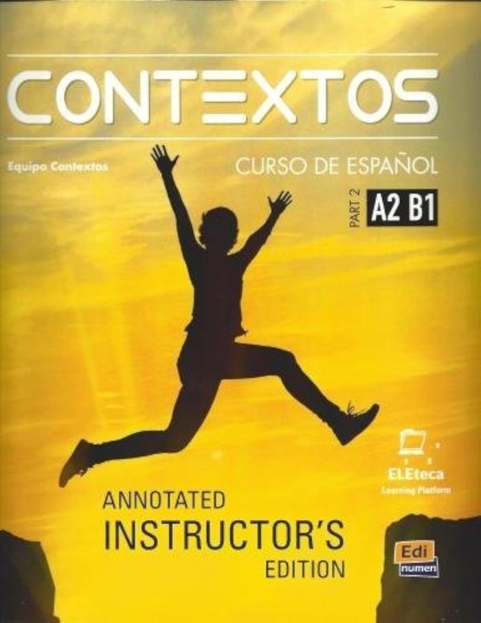 Couverture du livre « CONTEXTOS A2/B1 - LIBRO DEL PROFESOR », librairie Les Contes Infusés à Corte