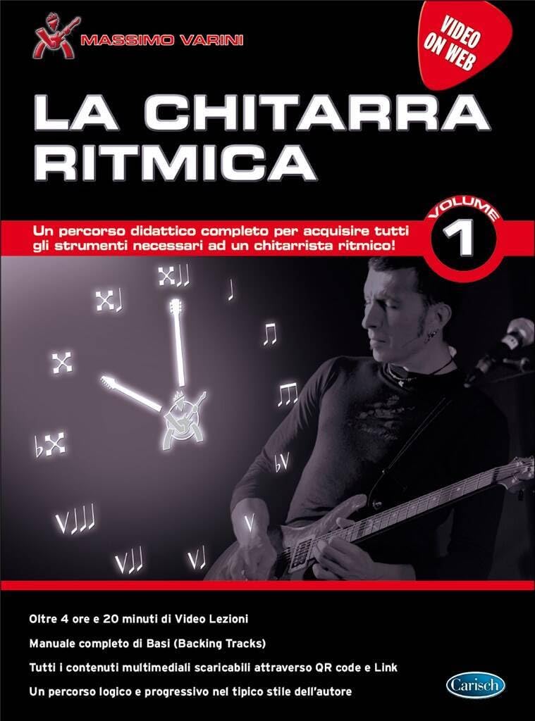 Couverture du livre « MASSIMO VARINI: LA CHITARRA RITMICA - VOLUME 1 (BOOK/DOWNLOADS) +TELECHARGEMENT » de Varini, (aut Massimo, librairie Les Contes Infusés à Corte