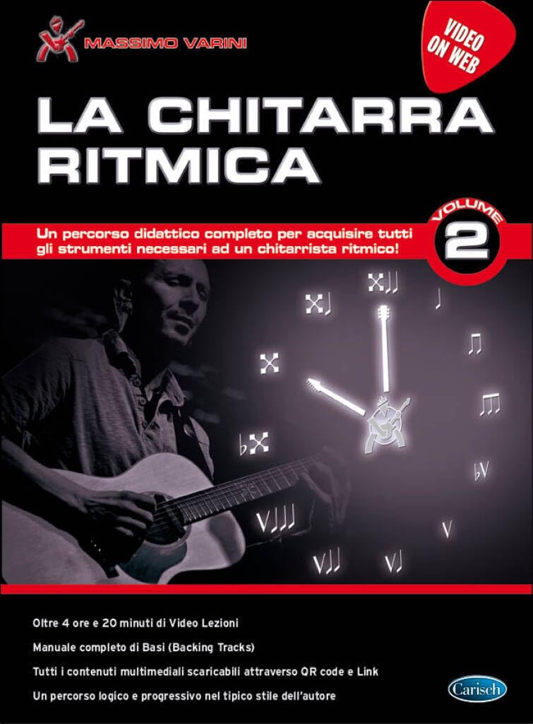 Couverture du livre « MASSIMO VARINI: LA CHITARRA RITMICA - VOLUME 2 (BOOK/DOWNLOADS) +TELECHARGEMENT » de Varini, (aut Massimo, librairie Les Contes Infusés à Corte