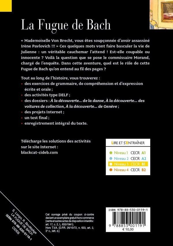 Quatrième de couverture de « LA FUGUE DE BACH (B1) »