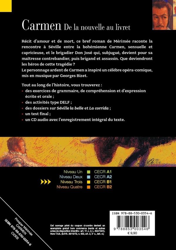 Quatrième de couverture de « CARMEN (B1) »