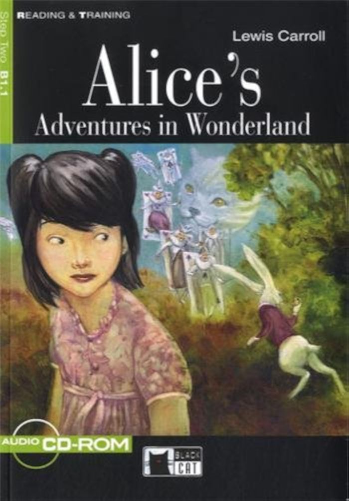 Couverture du livre « ALICE'S ADVENTURES IN WONDERLAND LIVRE+CD-ROM » de Carroll Lewis, librairie Les Contes Infusés à Corte