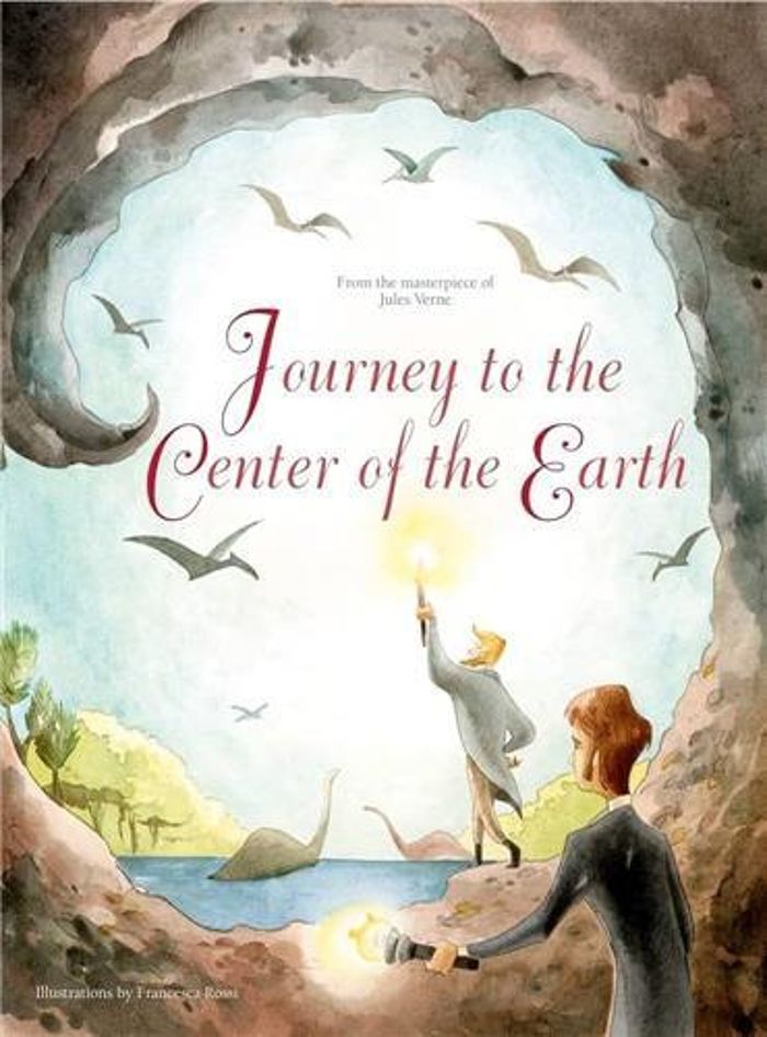 Couverture du livre « JULES VERNE JOURNEY TO THE CENTRE OF THE EARTH /ANGLAIS », librairie Les Contes Infusés à Corte