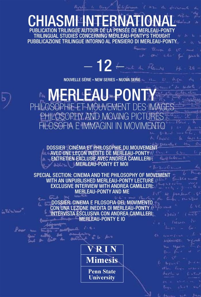 Couverture du livre « MERLEAU-PONTY PHILOSOPHIE ET MOUVEMENT DES IMAGES », librairie Les Contes Infusés à Corte