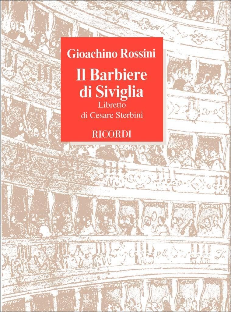 Couverture du livre « IL BARBIERE DI SIVIGLIA OPERA » de Rossini Gioachino, librairie Les Contes Infusés à Corte
