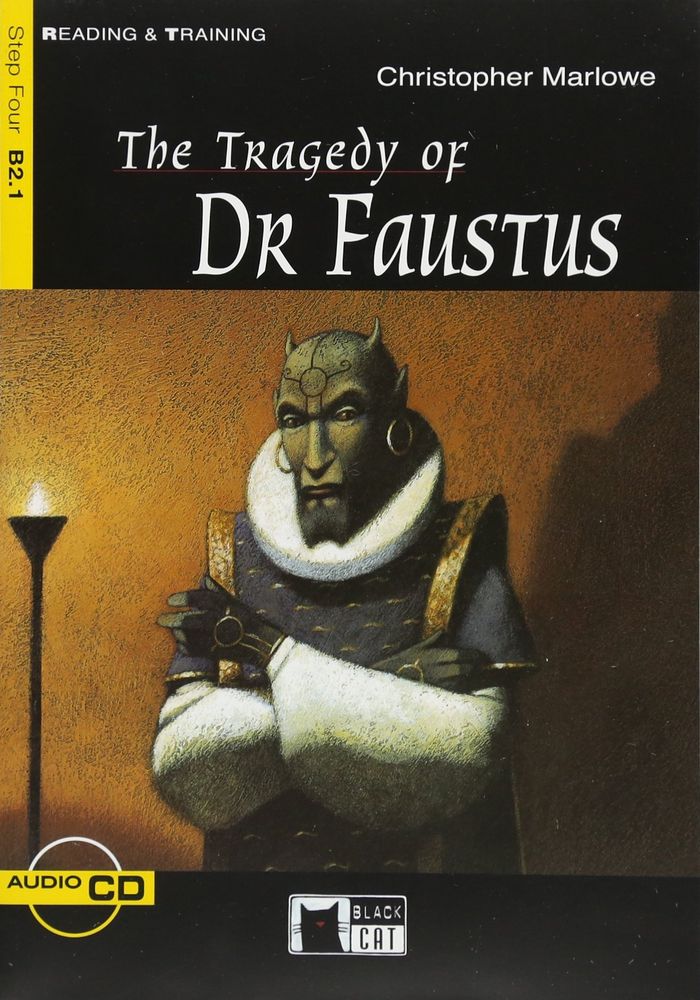 Couverture du livre « TRAGEDY OF DR FAUSTUS (THE) LIVRE+CD » de Marlowe Christopher, librairie Les Contes Infusés à Corte