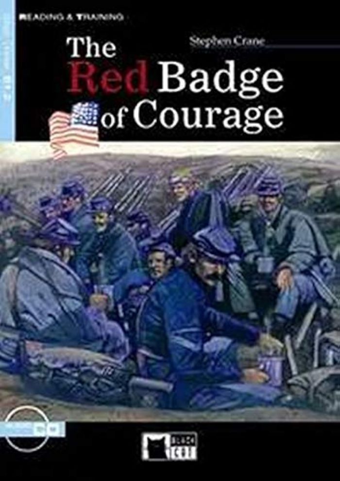 Couverture du livre « RED BADGE OF COURAGE (THE)  LIVRE+CD » de Crane Stephen, librairie Les Contes Infusés à Corte