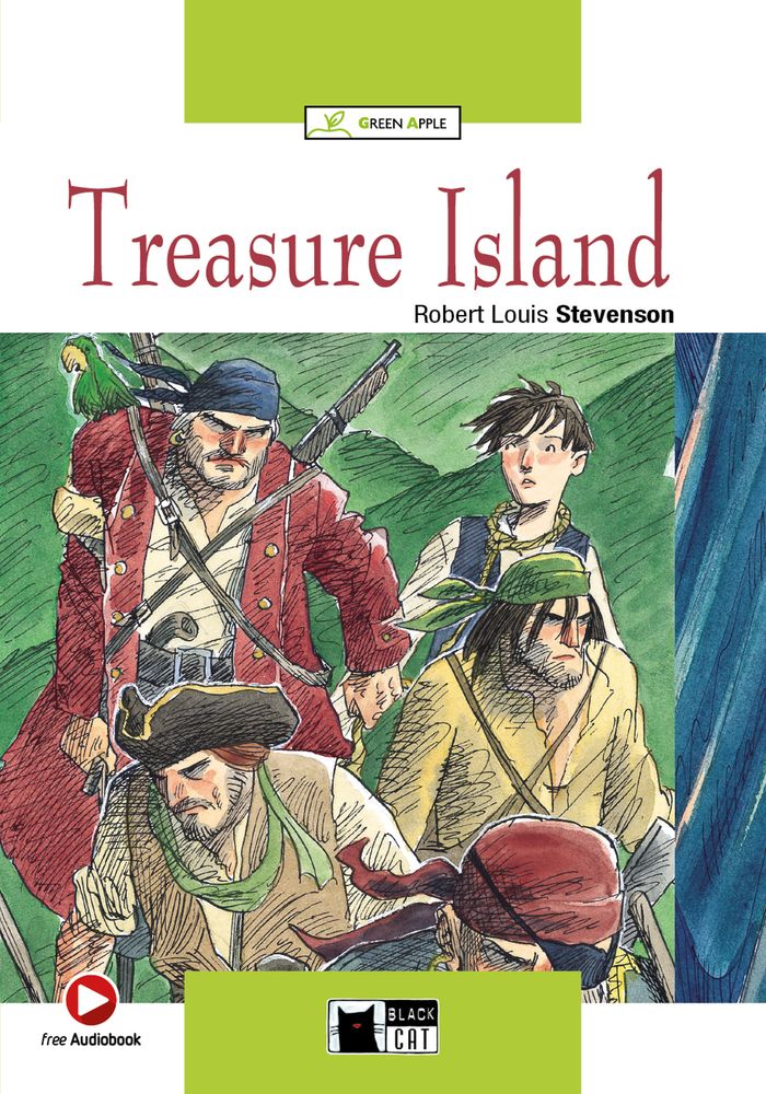 Couverture du livre « TREASURE ISLAND (A2/B1) », librairie Les Contes Infusés à Corte
