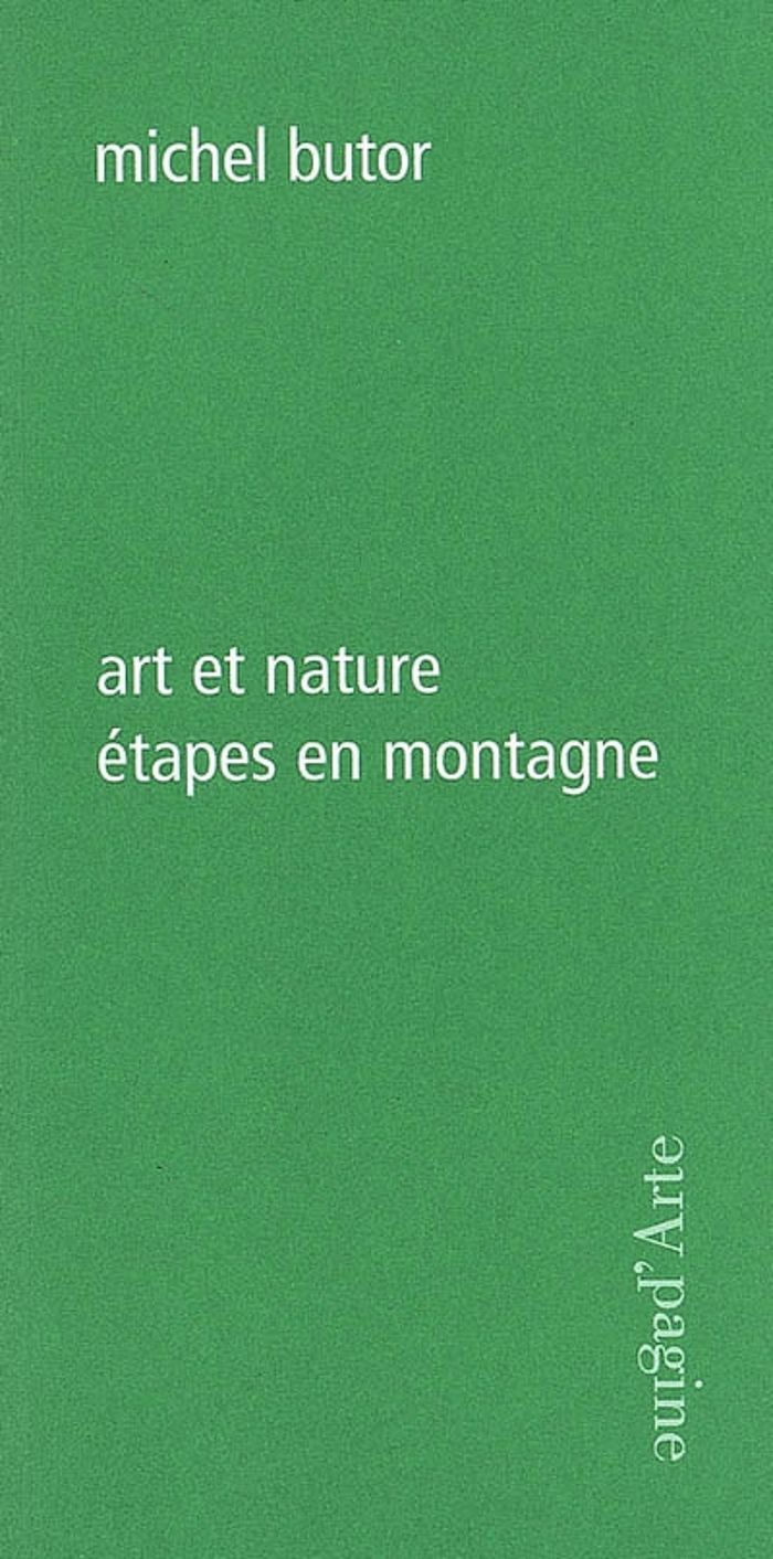 Couverture du livre « ART ET NATURE, ETAPES EN MONTAGNE », librairie Les Contes Infusés à Corte