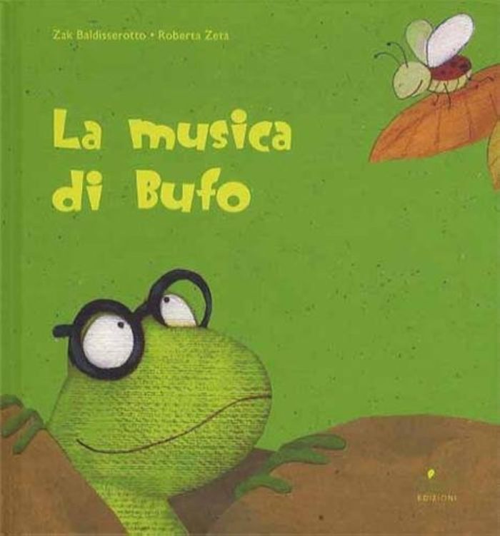 Couverture du livre « PETITE MUSIQUE POUR CRAPAUD (ITALIEN) », librairie Les Contes Infusés à Corte