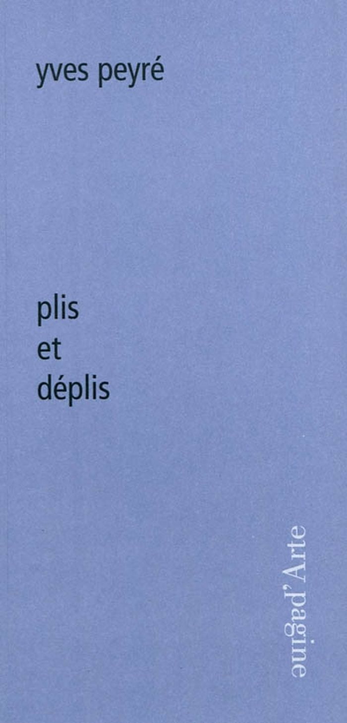 Couverture du livre « PLIS ET DEPLIS », librairie Les Contes Infusés à Corte