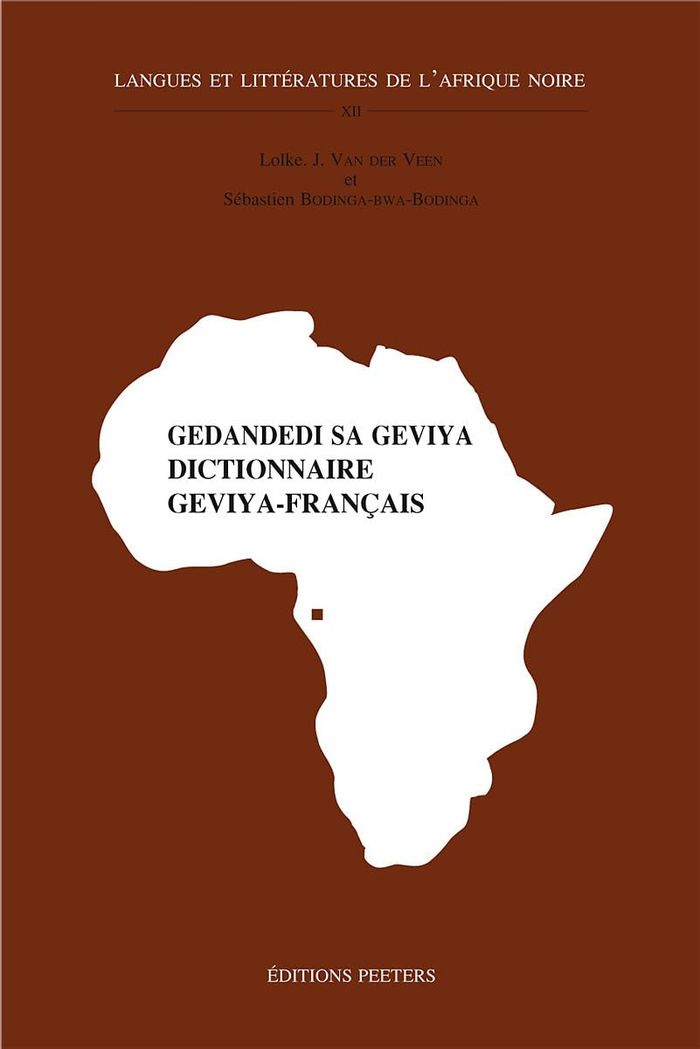 Couverture du livre « DICTIONNAIRE GEVIYA-FRANCAIS », librairie Les Contes Infusés à Corte