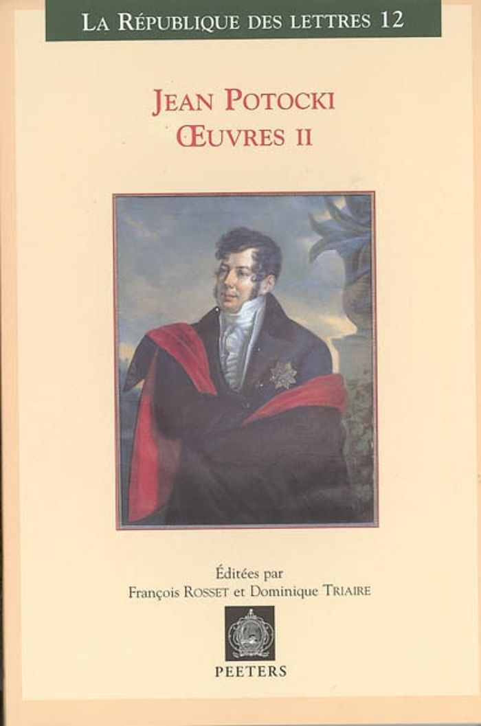 Couverture du livre « OEUVRES II » de Potocki, librairie Les Contes Infusés à Corte