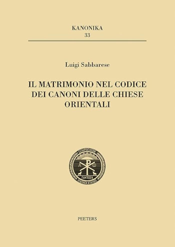Couverture du livre « IL MATRIMONIO NEL CODICE DEI CANONI DELLE CHIESE ORIENTALI » de L. Sabbarese, librairie Les Contes Infusés à Corte