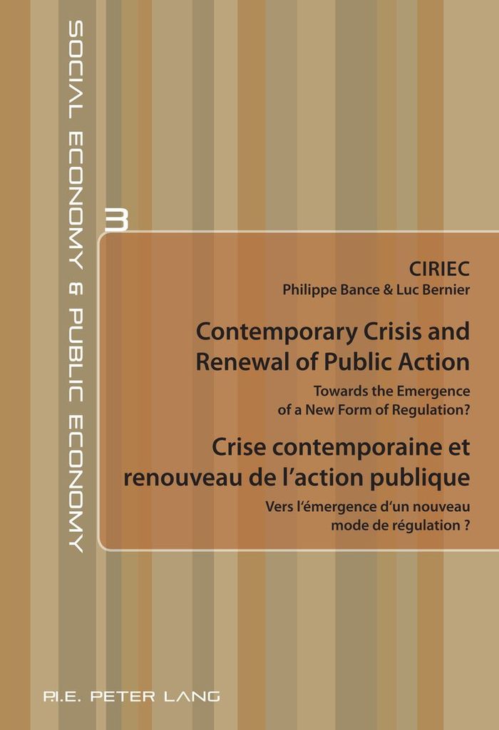 Couverture du livre « CONTEMPORARY CRISIS AND RENEWAL OF PUBLIC ACTION CRISE CONTEMPORAINE ET RENOUVEAU DE L'ACTION PUBL - », librairie Les Contes Infusés à Corte