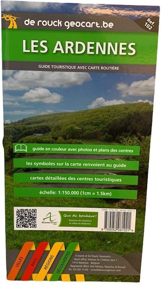 Couverture du livre « LES ARDENNES : GUIDE TOURISTIQUE AVEC CARTES (RRM 102) » de Collectif, librairie Les Contes Infusés à Corte