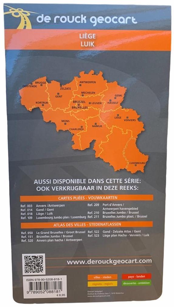 Quatrième de couverture de « PLAN DE LIEGE - LUIK JUMBO PLAN (RRM 18) »