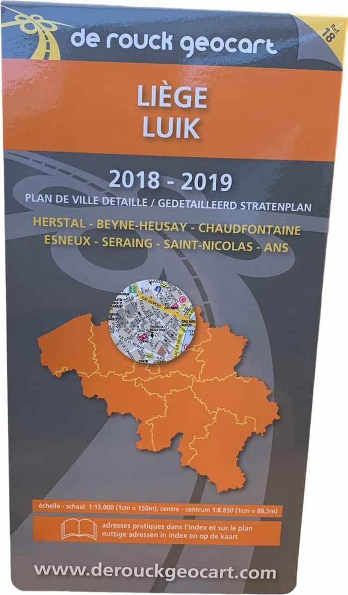Couverture du livre « PLAN DE LIEGE - LUIK JUMBO PLAN (RRM 18) » de Collectif, librairie Les Contes Infusés à Corte