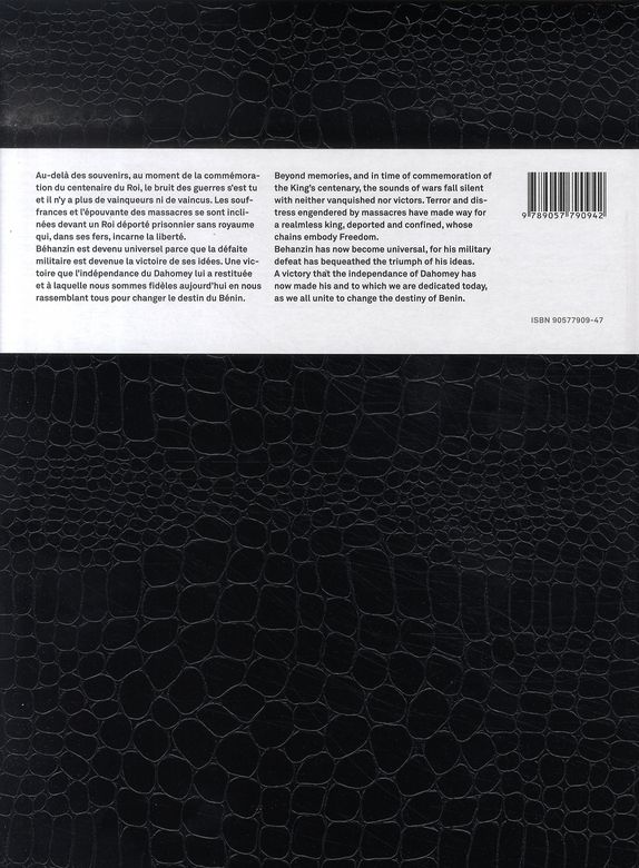 Quatrième de couverture de « BEHANZIN - ROIS D'ABOMEY - KING OF ANOMEY »