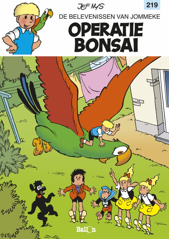 Couverture du livre « JOMMEKE STRIP T219 OPERATIE BONSAI » de Jef Nys, librairie Les Contes Infusés à Corte