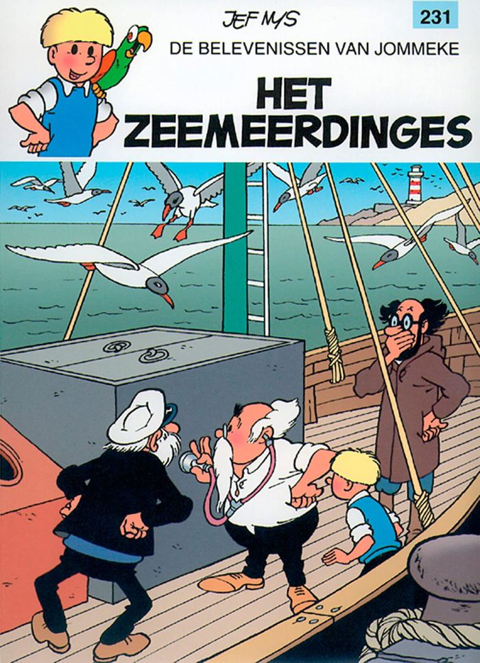 Couverture du livre « JOMMEKE STRIP T231 ZEEMEERDINGES (HET) », librairie Les Contes Infusés à Corte
