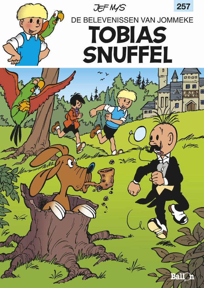 Couverture du livre « JOMMEKE STRIP T257 TOBIAS SNUFFEL 257 » de Xxx, librairie Les Contes Infusés à Corte