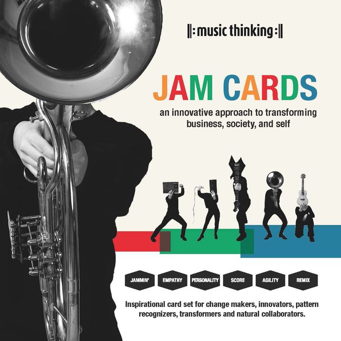 Couverture du livre « MUSIC THINKING JAM CARDS /ANGLAIS », librairie Les Contes Infusés à Corte