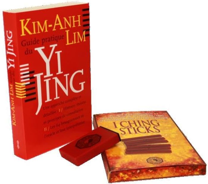 Couverture du livre « KIT COMPLET : GUIDE YI JING + BATONNETS », librairie Les Contes Infusés à Corte