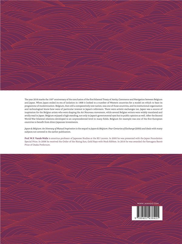 Quatrième de couverture de « JAPAN & BELGIUM AN ITINERARY OF MUTUAL INSPIRATION /ANGLAIS »
