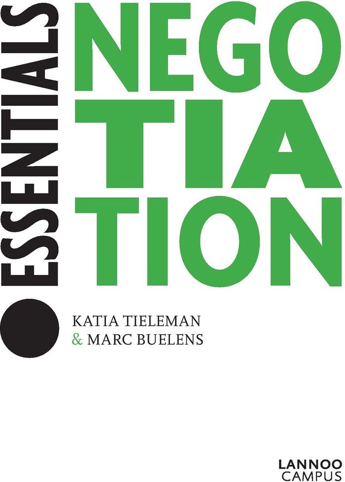 Couverture du livre « ESSENTIALS - NEGOTIATION /ANGLAIS » de Katia Tieleman, librairie Les Contes Infusés à Corte