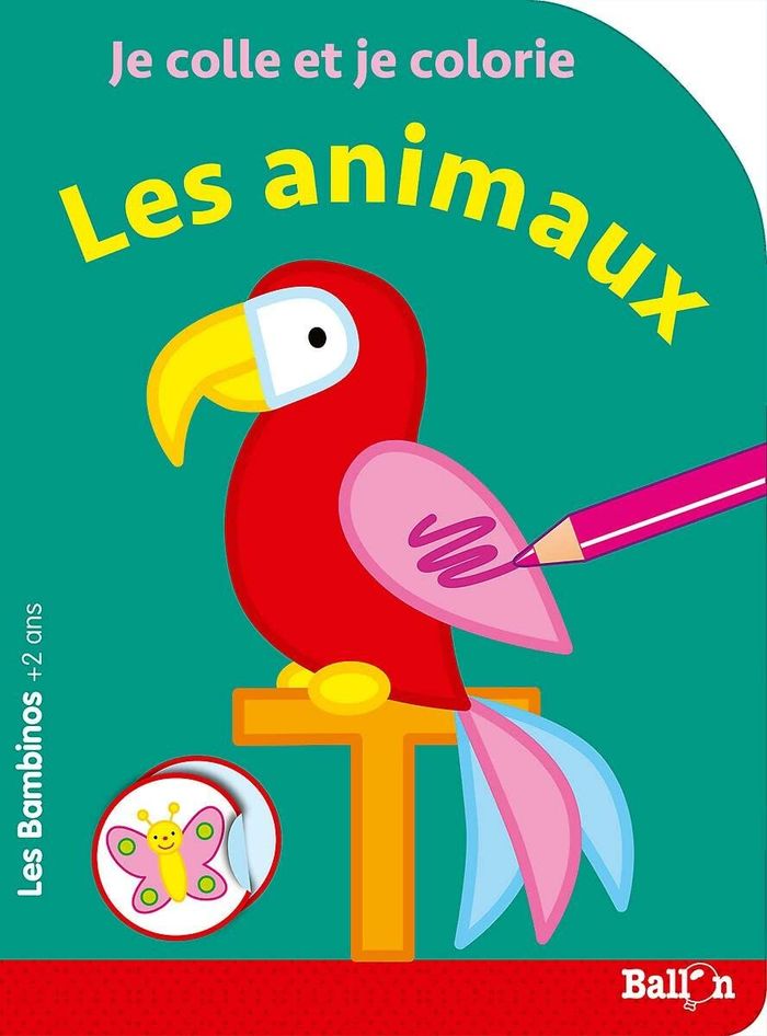 Couverture du livre « COLLER ET COLORIER - LES ANIMAUX LDS » de Xxx, librairie Les Contes Infusés à Corte