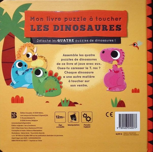 Quatrième de couverture de « Les dinosaures : apprends-en plus sur les dinosaures ! »