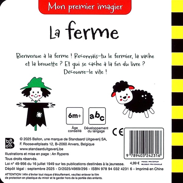 Quatrième de couverture de « La ferme : avec miroir »