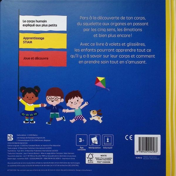 Quatrième de couverture de « Je découvre le corps humain »