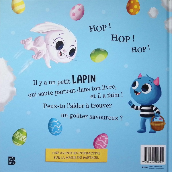 Quatrième de couverture de « Il y a un lapin dans ce livre »