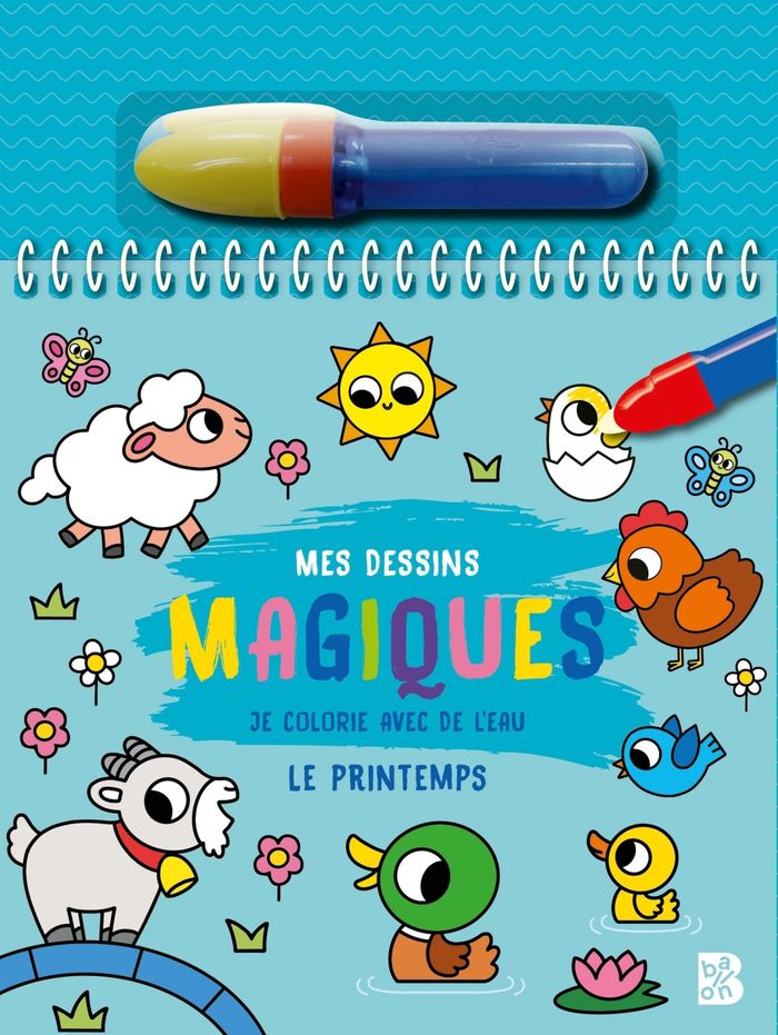Couverture du livre « MES PREMIERS DESSINS MAGIQUES - LE PRINTEMPS » de Xxx, librairie Les Contes Infusés à Corte