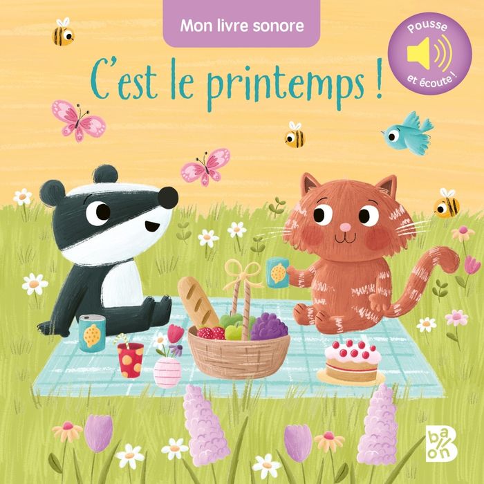 Couverture du livre « MON LIVRE SONORE - C'EST LE PRINTEMPS ! » de Xxx, librairie Les Contes Infusés à Corte
