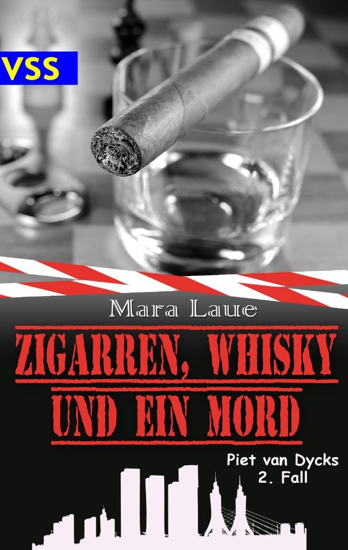 Couverture du livre « ZIGARREN, WHISKY UND EIN MORD - PIET VAN DYCKS 2. FALL », librairie Les Contes Infusés à Corte