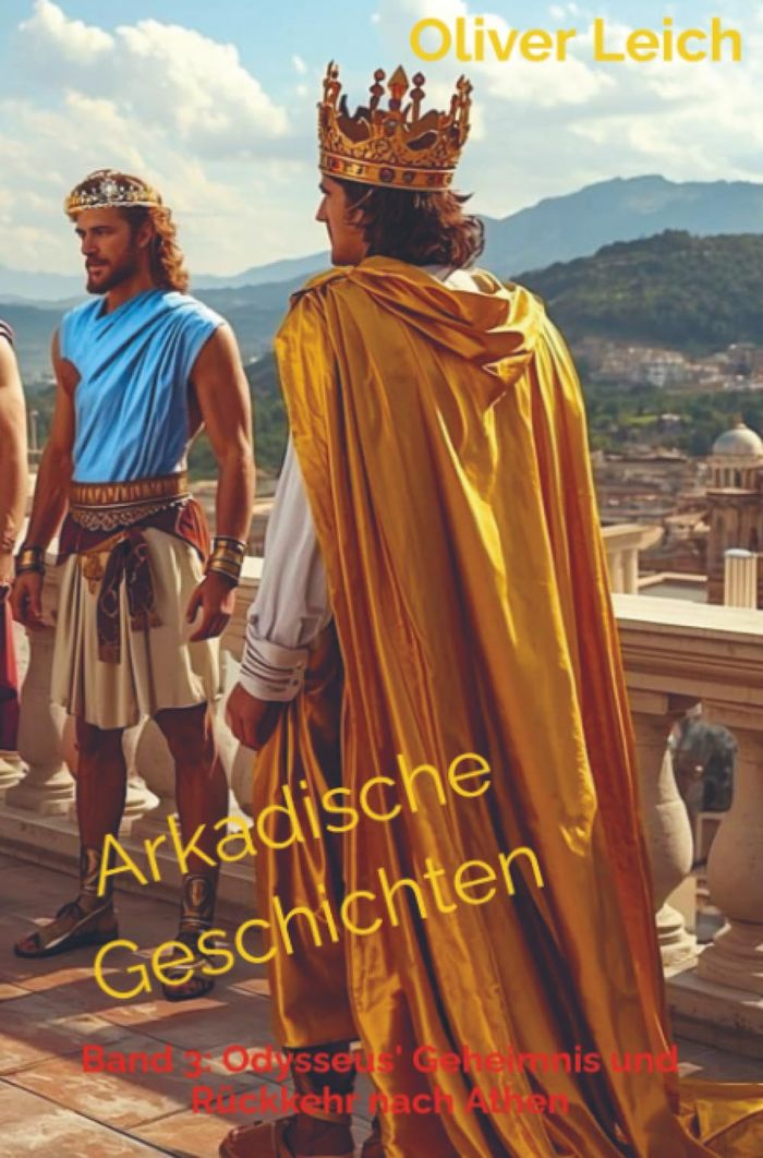 Couverture du livre « ARKADISCHE GESCHICHTEN - BAND 3: ODYSSEUS' GEHEIMNIS UND RUCKKEHR NACH ATHEN », librairie Les Contes Infusés à Corte