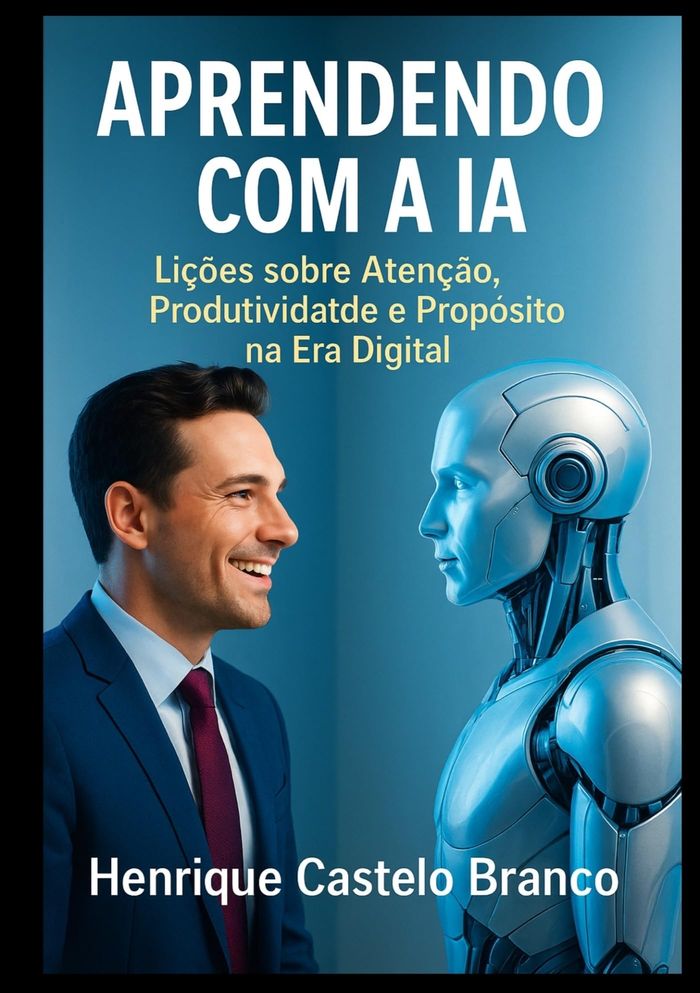 Couverture du livre « APRENDENDO COM A IA - LICOES SOBRE ATENCAO, PRODUTIVIDADE E PROPOSITO NA ERA DIGITAL », librairie Les Contes Infusés à Corte