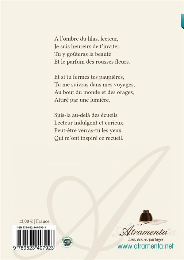 Quatrième de couverture de « A L'OMBRE DU LILAS »