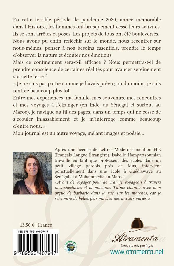 Quatrième de couverture de « MON MAROC ENVOLE - JOURNAL DE CONFINEMENT »